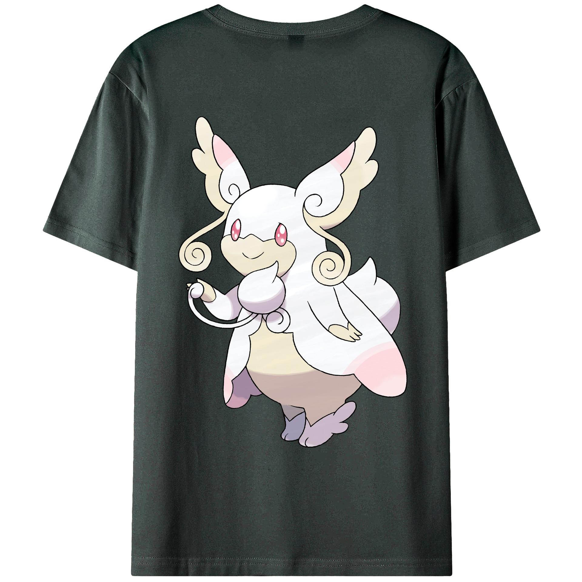 （画像用） ポケットモンスター Pokémon 綿100％ メンズ半袖Tシャツ（バックプリント） 通気性